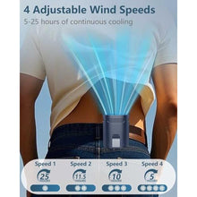 Load image into Gallery viewer, Waist Fan Clip On Shirt Fan-Mini Light Weight Portable Fans that Blow Cold Air,Small Personal Battery Powered Fans,Belt Body Under Shirt AC Cooler,Quiet Wearable Hanging Neck Fan for Women Men Kids, Blue_499
