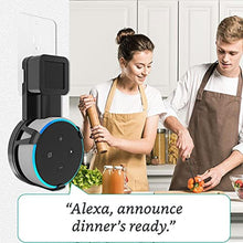 Load image into Gallery viewer, WALI Outlet Wall Mount, Holder Stand for Echo Dot 3rd Gen, Smart Home Speakers Plug Mount for Alexa with Cable Management, (AMM002-2B), 2 Pack, Black_1337
