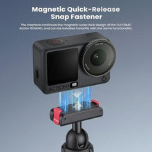 Load image into Gallery viewer, Walking Way 40cm/15.75" Selfie Stick Tripod for DJI Osmo Action 6/Nano, Magnetic Quick Release Extension Pole, Mini 2-in-1 Portable Handheld Grip with 360 Ball Head, Accessory for Travel Vlog, Black_720
