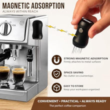 Load image into Gallery viewer, Walsunte Magnetic Espresso Distribution Tool - Flick WDT Tool with 8x0.4mm Stainless Steel Needles &amp; 3 Extra Replacements, Precision Espresso Distributor for Baristas (Black)_6264
