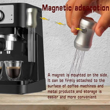Load image into Gallery viewer, Walsunte WDT Tool for Espresso, Magnetic Espresso Distribution Tool with 8x0.4mm Stainless Steel Needles and 3 Replacement Needles, Espresso Stirrer for Puck Prep, Silver_6282
