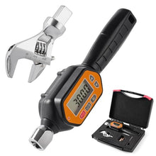 Load image into Gallery viewer, wanlvkang Digital Torque Wrench, 1.0 to 30 Nm Open End Torque Wrench Set with 25 mm Open End Head for Hvac Mini Split and Refrigeration System (30 NM), Orange_1

