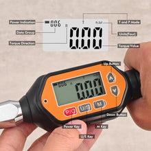 Load image into Gallery viewer, wanlvkang Digital Torque Wrench, 1.0 to 30 Nm Open End Torque Wrench Set with 25 mm Open End Head for Hvac Mini Split and Refrigeration System (30 NM), Orange_5461
