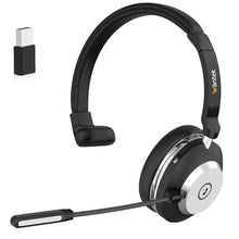 Load image into Gallery viewer, Wantek Wireless Headset with Microphone for Work,Bluetooth Headphones with Noise Cancelling Microphone,USB Dongle&amp;Mic Mute for Home,Office,Call Center,Computer,PC,Laptop, Black_1
