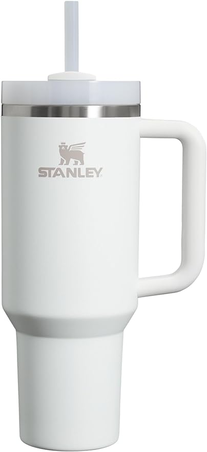 Stanley Quencher H2.0 FlowState Stainless Steel Vacuum Insulated Tumbler with Lid and Straw for Water, Iced Tea or Coffee, Smoothie and More, Frost, 40oz