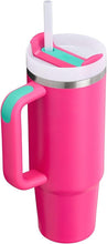 Load image into Gallery viewer, Stanley Quencher H2.0 FlowState Stainless Steel Vacuum Insulated Tumbler with Lid and Straw for Water, Iced Tea or Coffee, Smoothie and More, Passion Pink, 30 oz
