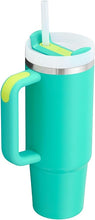 Load image into Gallery viewer, Stanley Quencher H2.0 FlowState Stainless Steel Vacuum Insulated Tumbler with Lid and Straw for Water, Iced Tea or Coffee, Smoothie and More, Tropical Teal, 30 oz
