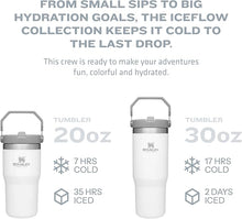 Load image into Gallery viewer, Stanley IceFlow Flip Straw Tumbler with Handle 30 oz | Twist On Lid and Flip Up Straw | Leak Resistant Water Bottle | Insulated Stainless Steel |BPA-Free | Pomelo

