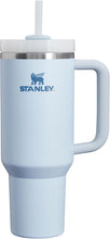 Load image into Gallery viewer, Stanley Quencher H2.0 FlowState Stainless Steel Vacuum Insulated Tumbler with Lid and Straw for Water, Iced Tea or Coffee, Smoothie and More, Glacier, 40 oz
