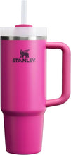 Load image into Gallery viewer, Stanley Quencher H2.0 FlowState Stainless Steel Vacuum Insulated Tumbler with Lid and Straw for Water, Iced Tea or Coffee, Smoothie and More, Fuchsia, 30oz
