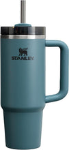 Load image into Gallery viewer, Stanley Quencher H2.0 FlowState Stainless Steel Vacuum Insulated Tumbler with Lid and Straw for Water, Iced Tea or Coffee, Smoothie and More, Blue Spruce, 30oz
