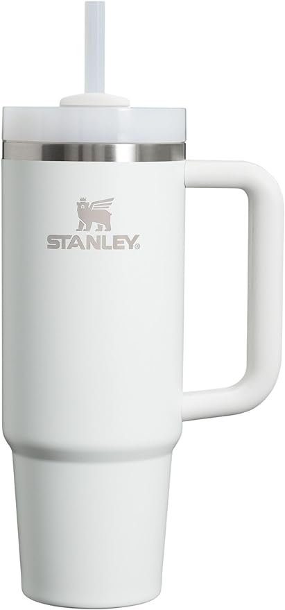 Stanley Quencher H2.0 FlowState Stainless Steel Vacuum Insulated Tumbler with Lid and Straw for Water, Iced Tea or Coffee, Smoothie and More, Frost, 30oz