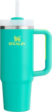 Load image into Gallery viewer, Stanley Quencher H2.0 FlowState Stainless Steel Vacuum Insulated Tumbler with Lid and Straw for Water, Iced Tea or Coffee, Smoothie and More, Tropical Teal, 30 oz
