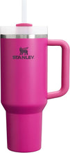 Load image into Gallery viewer, Stanley Quencher H2.0 FlowState Stainless Steel Vacuum Insulated Tumbler with Lid and Straw for Water, Iced Tea or Coffee, Smoothie and More, Fuchsia, 40oz
