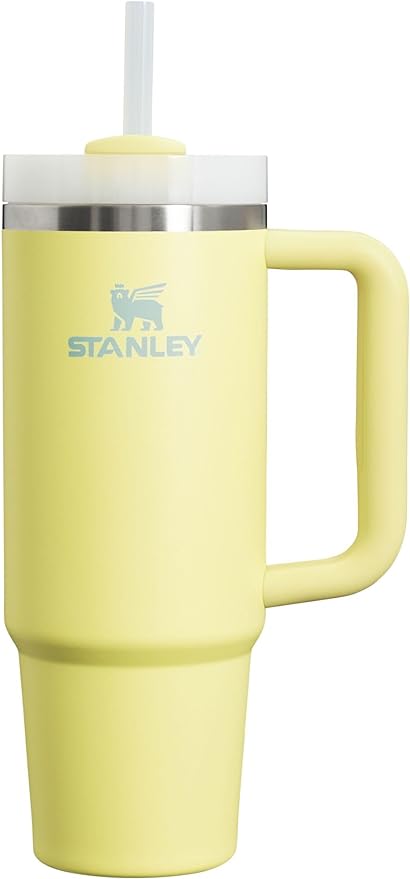 Stanley Quencher H2.0 FlowState Stainless Steel Vacuum Insulated Tumbler with Lid and Straw for Water, Iced Tea or Coffee, Smoothie and More, Pomelo, 30oz