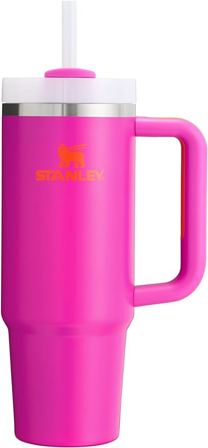 Stanley Quencher H2.0 FlowState Stainless Steel Vacuum Insulated Tumbler with Lid and Straw for Water, Iced Tea or Coffee, Smoothie and More, Vivid Violet, 30 oz