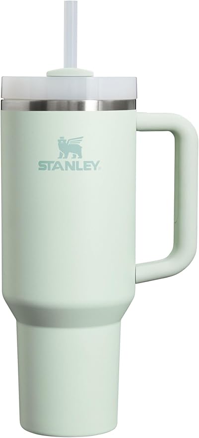 Stanley Quencher H2.0 FlowState Stainless Steel Vacuum Insulated Tumbler with Lid and Straw for Water, Iced Tea or Coffee, Smoothie and More, Mist, 40oz