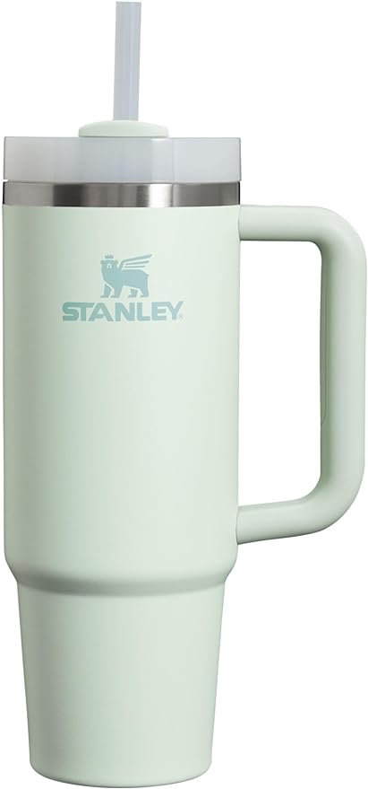 Stanley Quencher H2.0 FlowState Stainless Steel Vacuum Insulated Tumbler with Lid and Straw for Water, Iced Tea or Coffee, Smoothie and More, Mist, 30oz