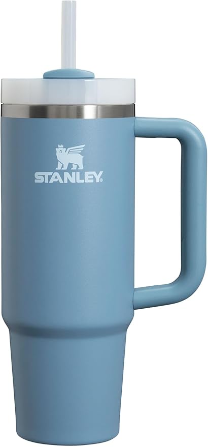 Stanley Quencher H2.0 Tumbler with Handle 30 oz | Screw Off Lid with Included Straw | Leakproof & Car Cupholder Compatible for Travel | Insulated Stainless Steel Cup for Water and More | Indigo