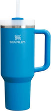 Load image into Gallery viewer, Stanley Quencher H2.0 FlowState Stainless Steel Vacuum Insulated Tumbler with Lid and Straw for Water, Iced Tea or Coffee, Smoothie and More, Azure, 40oz
