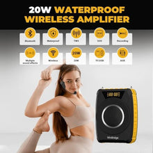 Load image into Gallery viewer, Waterproof Voice Amplifier Wireless with UHF Microphone Headset M801 20W, yellow_3398
