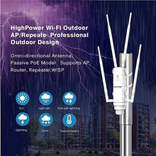 Load image into Gallery viewer, WAVLINK AC1200 Outdoor WiFi Range Extender, Dual-Band High Power Weatherproof Wireless Signal Booster Amplifier AP/Range Extender/Router with PoE and 4 x 7dBi Detachable Omni Directional Antennas_3269
