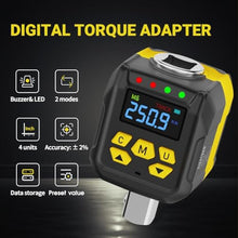 Load image into Gallery viewer, WAXTRON 1/2" Drive Digital Torque Wrench Adapter Set, 12-250 ft-lb, Works with Ratchet and Breaker Bar, Yellow_5460

