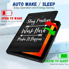 Load image into Gallery viewer, Wazzasoft for Amazon Kindle Fire HD 10/10 Plus Tablet Case 13th/11th Generation for Women Girls Kids Boys Men Folio Cover Cute Kawaii Design Fashion Cool Quotes Unique Cases for Kindle Fire 10.1 Inch, BlackWord_7369
