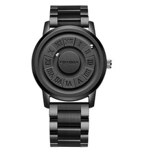 Load image into Gallery viewer, Weicam Unisex Cool Watches Roman Numerals Creative Magnetic Levitation Balls Dial Waterproof Quartz Wrist Watches Couple Watch (Black(Stainless Steel))_1

