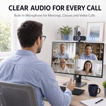 Load image into Gallery viewer, weishin 1080P Webcam with Microphone and Privacy Cover Plug&amp;Play, Black_826
