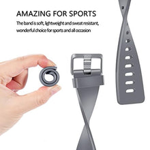 Load image into Gallery viewer, Wepro Band Compatible with Fitbit Versa 2 Bands for Women Men, Soft Band Compatible with Fitbit Versa Bands, Sport Waterproof Breathable Replacement Wristbands Strap for Versa Lite, Large, Gray_744
