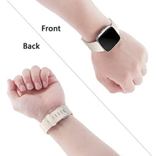 Load image into Gallery viewer, Wepro Bands Compatible with Fitbit Versa SmartWatch, Versa 2 Smart Watch and Versa Lite SE Sports Watch Band for Women Men, Large, Olive_493
