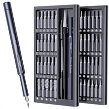 Load image into Gallery viewer, Wesdut 50-in-1 Small Screwdriver Set, [Super Durable &amp; Strong Magnetic] Tiny Torx Screwdriver Fits All Ring Doorbell, Precision Magnetic Mini Repair Tool Kit for Watch, Laptop, Eyeglass, Screw Driver, Black_1

