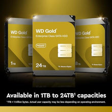 Load image into Gallery viewer, Western Digital 14TB WD Gold Enterprise Class Internal Hard Drive HDD - 7200 RPM Class, SATA 6 Gb/s, 512 MB Cache, 3.5" - WD142KRYZ_1161
