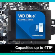 Load image into Gallery viewer, Western Digital 2TB WD Blue SA510 SATA Internal Solid State Drive SSD - SATA III 6 Gb/s, 2.5"/7mm, Up to 560 MB/s - WDS200T3B0A_1068
