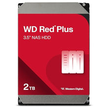 Load image into Gallery viewer, Western Digital 2TB WD Red Plus NAS Internal Hard Drive HDD - 5400 RPM, SATA 6 Gb/s, CMR, 64 MB Cache, 3.5" -WD20EFPX_1
