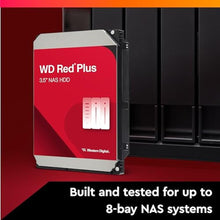 Load image into Gallery viewer, Western Digital 2TB WD Red Plus NAS Internal Hard Drive HDD - 5400 RPM, SATA 6 Gb/s, CMR, 64 MB Cache, 3.5" -WD20EFPX_1078
