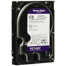 Load image into Gallery viewer, Western Digital 4TB WD Purple Surveillance Internal Hard Drive HDD - SATA 6 Gb/s, 256 MB Cache, 3.5" - WD42PURZ_1
