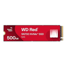 Load image into Gallery viewer, Western Digital 500GB WD Red SN700 NVMe Internal Solid State Drive SSD for NAS Devices - Gen3 PCIe, M.2 2280, Up to 3,430 MB/s - WDS500G1R0C_1
