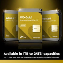 Load image into Gallery viewer, Western Digital 6TB WD Gold Enterprise Class Internal Hard Drive - 7200 RPM Class, SATA 6 Gb/s, 256 MB Cache, 3.5" - WD6004FRYZ_357
