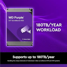 Load image into Gallery viewer, Western Digital 8TB WD Purple Surveillance Internal Hard Drive HDD - SATA 6 Gb/s, 256 MB Cache, 3.5" - WD85PURZ_1174
