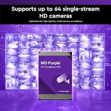 Load image into Gallery viewer, Western Digital 8TB WD Purple Surveillance Internal Hard Drive HDD - SATA 6 Gb/s, 256 MB Cache, 3.5" - WD85PURZ_1176
