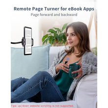 Load image into Gallery viewer, WEZAT TikTok Scrolling Ring with Phone Stand - Bluetooth Page Turner &amp; Camera Shutter Remote for iPhone iPad and Android Phones &amp; Tablets - Black_3593
