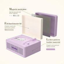 Load image into Gallery viewer, WhatPlus Portable CD Player with Bluetooth 5.2, Rechargeable Battery &amp; Built-in Speakers Hi-Fi Retro Suitcase Design for Home Decor, AUX/TF Card Support Ideal Gift (Light Purple)_12
