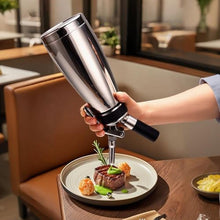 Load image into Gallery viewer, Whipped Cream Dispenser Stainless Steel Keep Warm and Cold,500mL/1 Pint Double Wall Thermos Whipped Cream Maker,5 Various Stainless Decorating Nozzles,1 Cleaning Brush,N2O Chargers NOT Included, DoubleWall_6190
