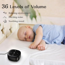 Load image into Gallery viewer, White Noise Sound Machine with 30 Soothing Sounds 36 Adjustable Volume Brown Noise Sound Machines for Sleep Office Privacy Bedroom 4 Timers Memory Function Sleep Sound Machine Baby Adult Elderly Care, Black_6245
