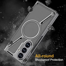 Load image into Gallery viewer, Wibrthz Magnetic for Samsung Galaxy Z Fold 7 5G Leather Case,[Compatible with Wireless Charging] Business Luxury PU Leather Shockproof Protective Slim Phone Cover for Samsung Galaxy Z Fold 7 (Grey)_994
