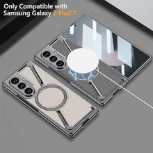 Load image into Gallery viewer, Wibrthz Magnetic for Samsung Galaxy Z Fold 7 5G Leather Case,[Compatible with Wireless Charging] Business Luxury PU Leather Shockproof Protective Slim Phone Cover for Samsung Galaxy Z Fold 7 (Grey)_995
