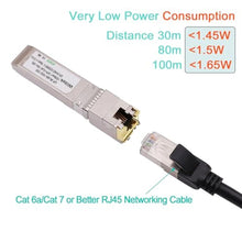 Load image into Gallery viewer, Wiitek 100 Meters, 10Gb SFP+ to RJ45 Modules, 1G/2.5G/5G/10GBase-T Ethernet Copper to SFP+ Transceiver for Ubiquiti UF-RJ45-10G, Plugin 10Gb SFP+ Port, Very Low Power Consumption, ForUbiquiti_4597
