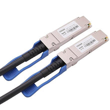 Load image into Gallery viewer, Wiitek 100GbE QSFP28 DAC Twinax Cable, 0.5 Meter 100GBASE-CR Passive Copper Cable, Compatible for Mellanox MCP1600-C0005, with Blue Pull Tab, ForMellanox_1
